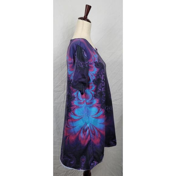 Polyester Women's 3XL Purple Blouse - Picture 4 of 6